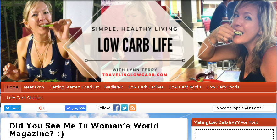 Lynn Terry of TravelingLowCarb.com